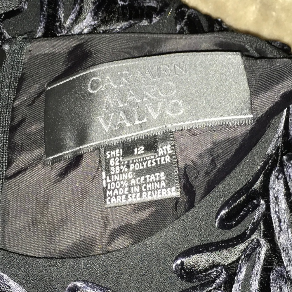 Carmen Marc valve silk embroidered top vintage